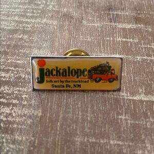 Vintage Jackalope Santa Fe, New Mexico Enamel Pin